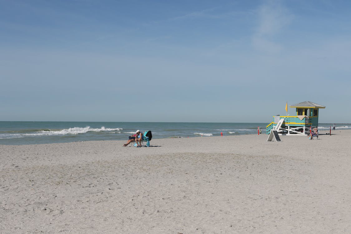 a sunny day at the beach.